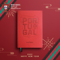 Portuguese National team official merchandise Ronaldo football fans new notebook red soft leather account book