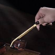 Pure copper tea clip wash cup clip kung fu tea tweezers tea cup clip non-slip clip copper tea clip tea set accessories tea ceremony zero match