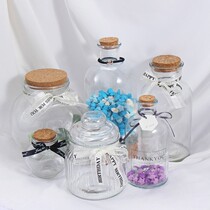 Lucky stars origami strip wishing bottle glass jar cork shell desert creative handmade diy drifting empty 520