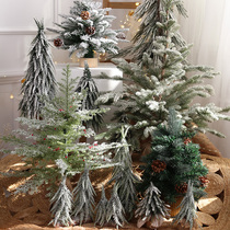 Christmas decorations Christmas tree mini desktop decoration snow Christmas ornaments ins creative diy arrangement big props