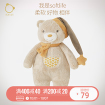 SoftLife baby doll bear sleeping doll baby accompany comfort coax sleeping artifact cute plush toy
