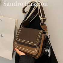 Sandro Ifashion small bag women 2021 New Wild Fashion shoulder bag retro small square bag mobile phone