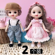 17cm mini doll Little Magic Fairy bar girl toy small set simulation princess dress up children