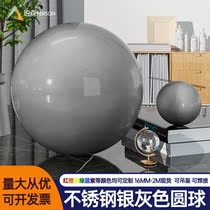 Metal decoration Stainless steel shining Silver Gray Christmas ball hanging color hollow round ball mall window decoration