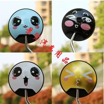 Cartoon creative smiling face cute expression Battery Car Rearview Mirror sticker electric motorcycle sticker decoration waterproof