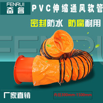Air duct telescopic yellow boat mine high temperature resistant paint ventilation pipe aquaculture canvas exhaust exhaust exhaust fan hose hose
