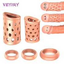 5PCS Set Foreskin Correction for Men Breathable Penis Rings