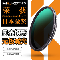 KF drow adjustable jian guang jing ND8-2000 nd filter 40 5 43 49 55 58 67 72 77 82mm gray density jing application