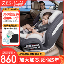 German beycurr Beichu child safety seat car 0-4-7-12 year old car baby baby rotation