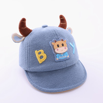 Baby hats autumn men and women baby horns cap spring and autumn cotton cute Autumn Winter children baseball cap
