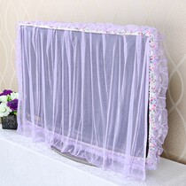 TV cover dust cover fabric hanging LCD 55 inch 32 inch curved 65 lace cover TV cover wall hanging