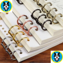 Loose-leaf ring binding ring strip Open and close removable iron ring round hole Loose-leaf paper ring Removable drawing binder