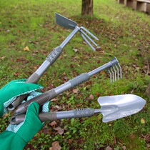 Agricultural outdoor dual-purpose small hoe planting vegetables weeding rake excavators gardening flower tools household sea-catching artifact