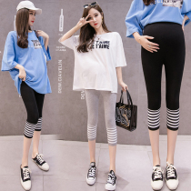 Pregnant women pants spring and summer thin pregnant women leggings wear Fashion pants seven points shorts maternity spring and summer wear
