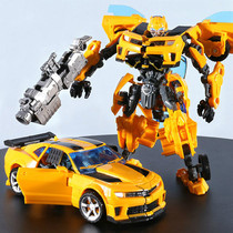 Alloy genuine deformation toy Super bumblebee car robot Diamond dinosaur Sky Sky Pillar hand model