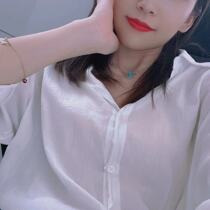 Yumiyin Korea East Gate earring necklace female cute neck chain choker lentil chain ins Wind stacked wear