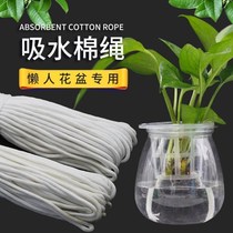 Absorbent cotton rope hydroponic self-priming lazy flower pot Green dim core polyester cotton thread waist belt rope decorative tapestry rope