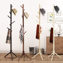 Coat rack Floor Solid Wood Living Room Bedroom Combination Home Wall Mount Simple Modern Mobile Creative Hanger
