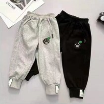 2021 Spring and autumn style casual sports pants in childrens bunches pants male and female damp pants Korean version boomer pants