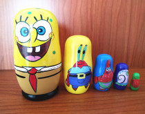  Sponge baby Russia 5 floors Lovely five floors of cartoon Hallside City Tourist Souvenir Cover