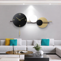 Modern simple net red decorative clock wall clock Living room personality home light luxury Creative fashion art atmosphere Nordic
