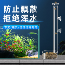 American Wovelang Fish Tank Feeding Oesophageal Crystal Shrimp Feeding Basin Funnale Shrimp Glass Pitcher Feeding Ring Feeders
