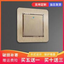 Home Switch Stickers Shade modern minimalist rims cover Decorative Wall Stickler Sockets Light Lavish Pure Color Free