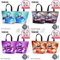 Ultraman student lunch bag DIY to map custom Obutello Jack lunch box bag hand carry insulation bag