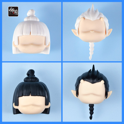 taobao agent YMY larvae blank baby head without makeup can be disassembled hair 6cm confused GSC clarity can pick up blind box free shipping