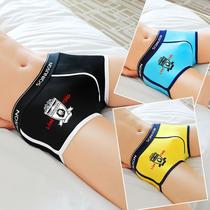 Cotton mens underwear Male Pants Pants Sexual Sensation Tide Man Youth Four-corner Pants Head Personality Low Waist Student Sports Pants Head