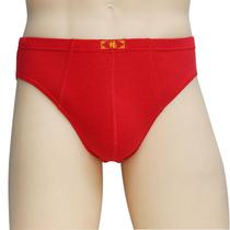 Large red triangular underpants (4 strips) Cotton in cotton Waist for mens Chinese New Year Good luck Forwords underpants