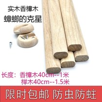 Stationary accessories in the big wardrobe of camphor wood hanging clothes rod