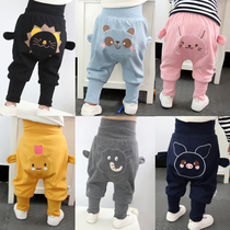 Baby big PP pants spring autumn money for men and women Harun bunches pants foreign air high waist and belly protection plus big fart pants