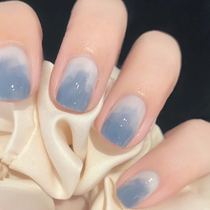 Summer nail polish free roast quick-drying and long-lasting peeling tear non-toxic armor ice through milk blue white 2021 new color
