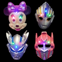 Halloween masks for men and women children glowing cartoon Oatsey Rabbit Spider-Man Man Ro mask toys