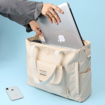  Laptop bag womens shoulder messenger 15 6 inch 14 notebook good-looking cute small fresh canvas bag suitable for Apple Air15 6 Huawei Dell ins wind Lenovo Xiaoxin 13 3 inch