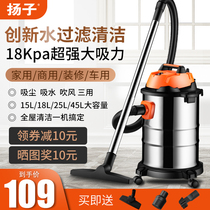 Yangzi vacuum cleaner household large suction small hand-held wet and dry blowing powerful high-power mite remover industry