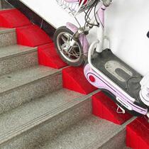 Triangle climbing help trolley uphill slope plate backing plate stair ladder portable door sill slope mat home room