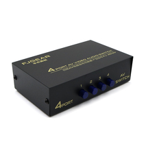 4-in-1-out AV switcher Three-four-in-one-out audio and video splitter Audio converter Splitter 3rca