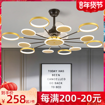 Wind Emperor simple fan lamp living room dining room large wind household integrated fan chandelier silent electric ceiling fan lamp
