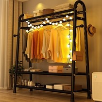 Dormitory clothes artifact floor-to-ceiling bedroom balcony simple folding clothes hanger household students hanging clothes storage Rod