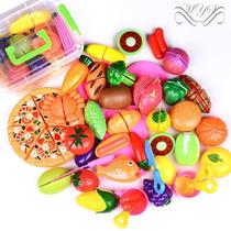 Can cut vegetables and fruit knife childrens toys boys and girls birthday cake cut cut Set pizza kindergarten watermelon