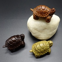 The wood carver hand the piece longevity turtle art small piece mahogany carving hand play turtle ornament wood
