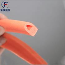 Silicone foaming sealing strip resistant to high and low temperature Special sealing strip waterproof and anti-collision silicone rubber strip oven sealing strip