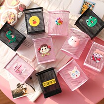 Fashion cute girl pen holder student desktop office storage box stationery decoration simple modern pen bucket children