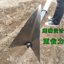 Triangle ditch hoe multi-function Net Red Ridge digging ground fertilization loose soil Gully tip hoe agricultural tools