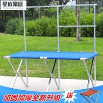 Folding table stall artifact mobile outdoor hanging jewelry one second night market stall combination clothing shelf