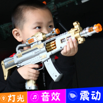 Childrens electric toys gun shot light 4 small boys 6 baby 2 years old 3 revolver simulation charge boy charging