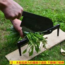  Manganese steel old-fashioned guillotine grass knife guillotine straw grass seedling guillotine cattle and sheep grass gate knife Steel guillotine guillotine turn knife cutter