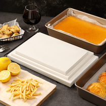 Special oil absorbing paper Food special silicone oil paper Baking paper Household non-stick high temperature rectangular oven baking sheet paper